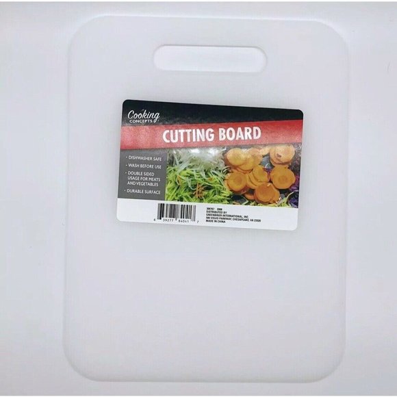 Cooking Concepts Dual-Sided White Cutting Board, 8x11 in. Durable Convenient NEW - Picture 2 of 2